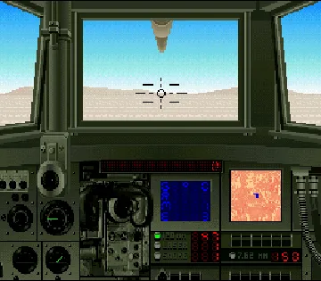 Garry Kitchen's Super Battletank - War in the Gulf (USA) (Rev 1) screen shot game playing